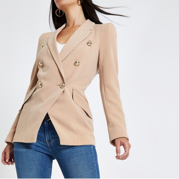 Nwt River Island Asos Double Breasted 